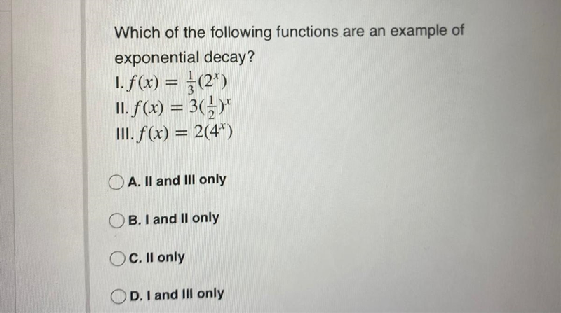 Which of the following functions are an example of exponential decay???-example-1