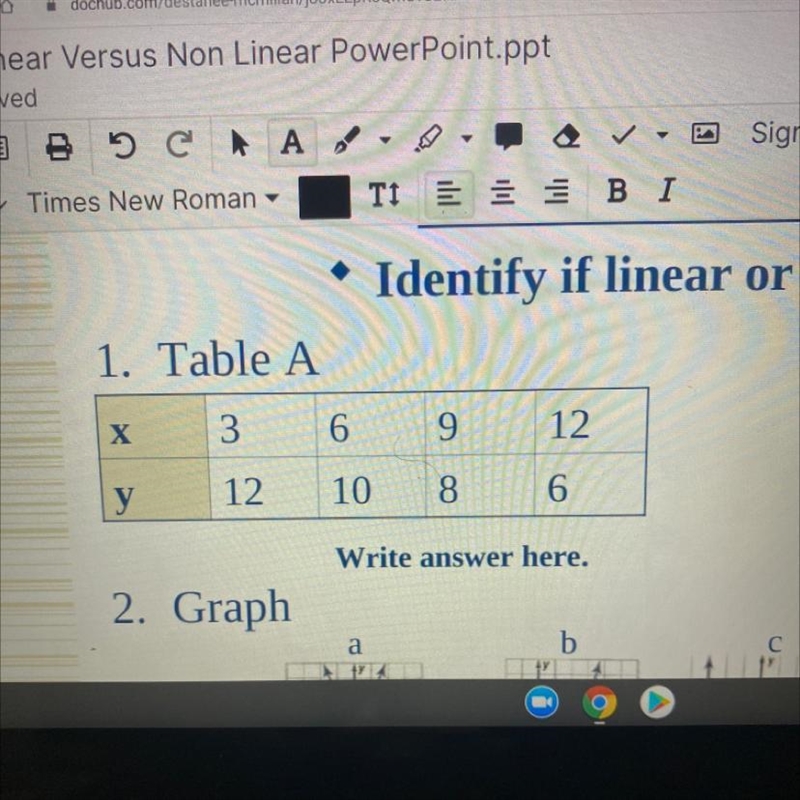 Is this non linear or linear?-example-1