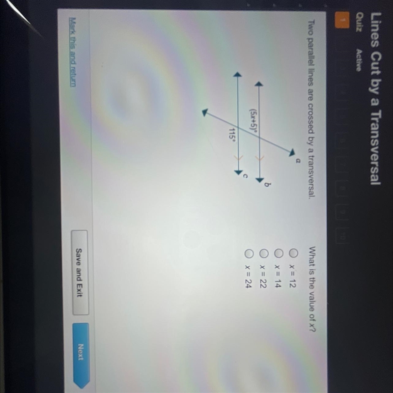 Please help! For Geometry. lines cut by a transversal-example-1