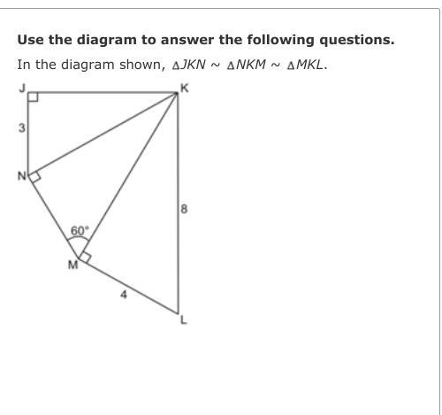 Part A: What is the length of NK? Show your work-example-1