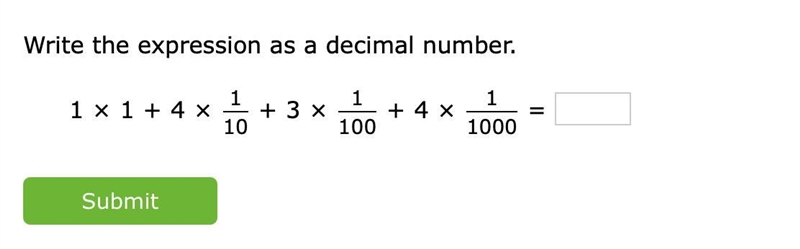 Write the expression as a decimal number.-example-1