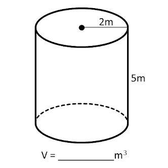 #1: Find the volume of the cylinder below. Use 3.14 for . Round your answer to the-example-1