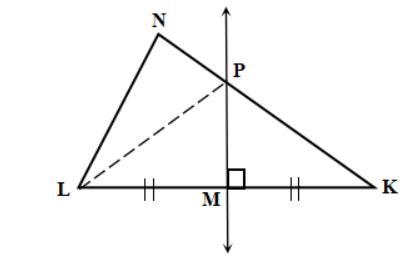 Given: triangle LNK, m of angle NLK =72 degrees. m of angle N=58 degrees. MP is perpendicular-example-1