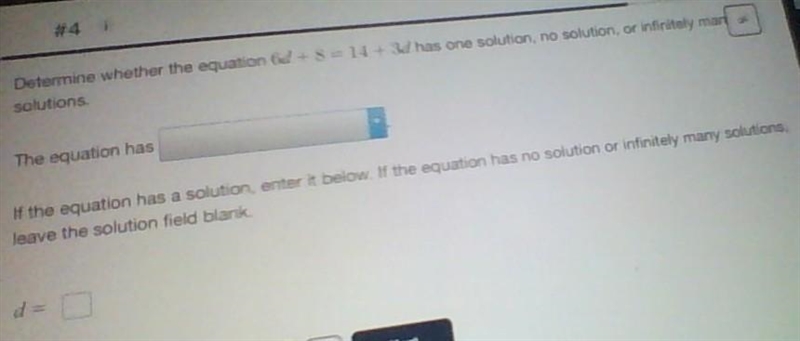 One solution no solution infinitely many solutions? which one????-example-1