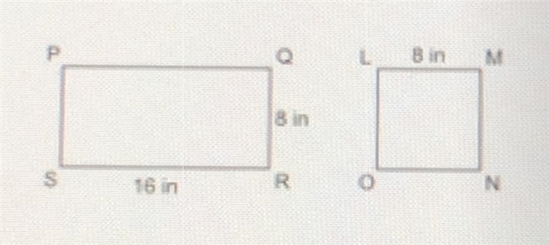 look at the rectangle and the square. ada says the length of diagonal SQ is two times-example-1