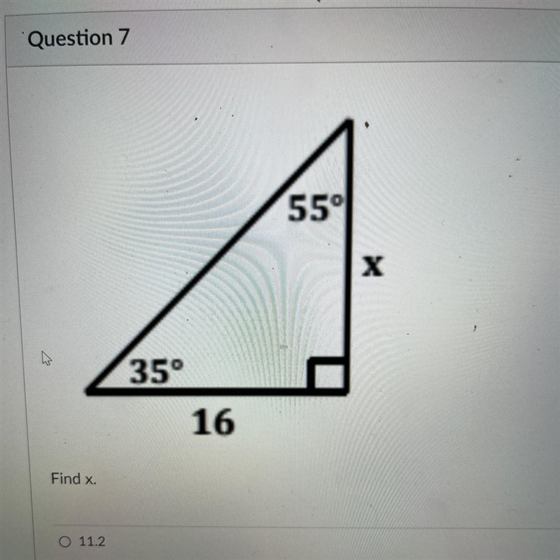 Find x A: 11.2 B: 13.1 C: 9.2 D: 22.9-example-1