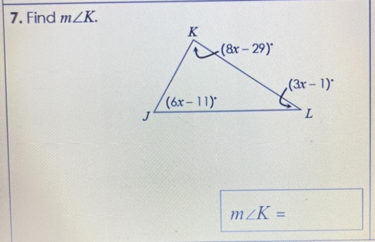 Find the measure of angle k-example-1