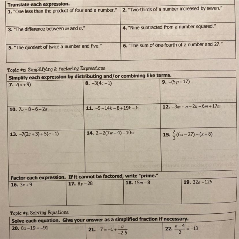 Translate each expression No answering with a link !!! Directions : Translate each-example-1