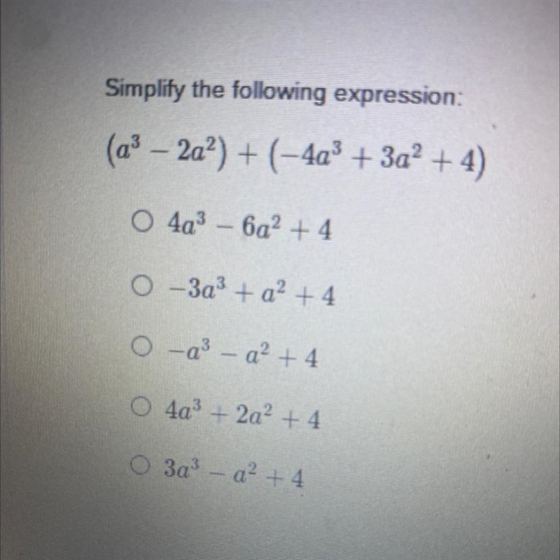 Simplify the following expression-example-1