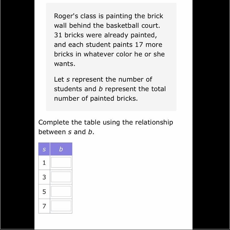 Relationship between s and b helpppppp pleaseeee anyoneeeee-example-1