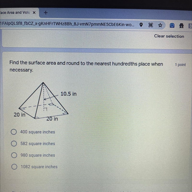 Find the surface area and round to the nearest hundredths place when necessary.-example-1