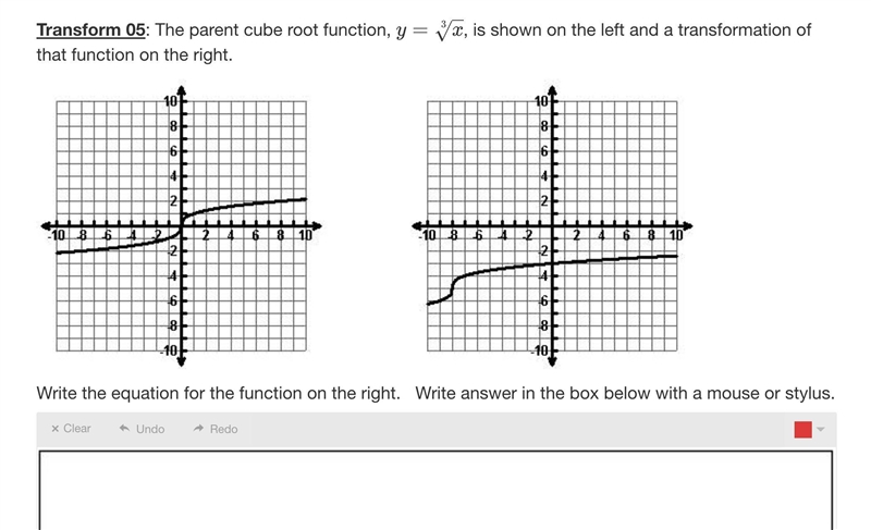 HELPPP!!! Write the equation for the function on the right.-example-1