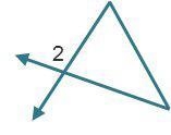 Choose the triangle in which angle 2 is not an exterior angle. help me...new freinds-example-2