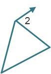 Choose the triangle in which angle 2 is not an exterior angle. help me...new freinds-example-3