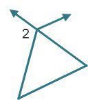 Choose the triangle in which angle 2 is not an exterior angle. help me...new freinds-example-4