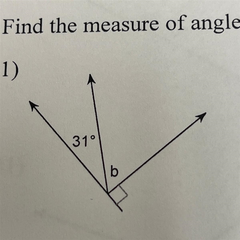 Find the measure of angle b. PLZ HELP-example-1