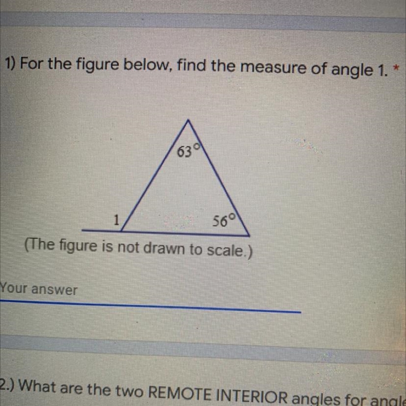 For the figure below, find the measure of angle 1.-example-1