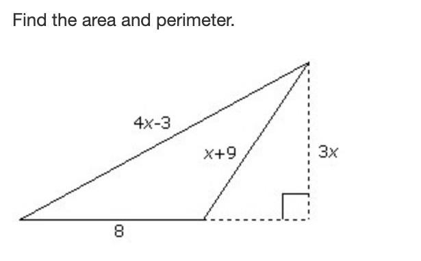 Find the area and perimeter.-example-1