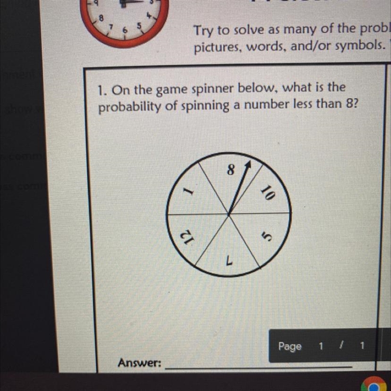 HELP PLEASE! On the game spinner below, what is the probability of spinning a number-example-1