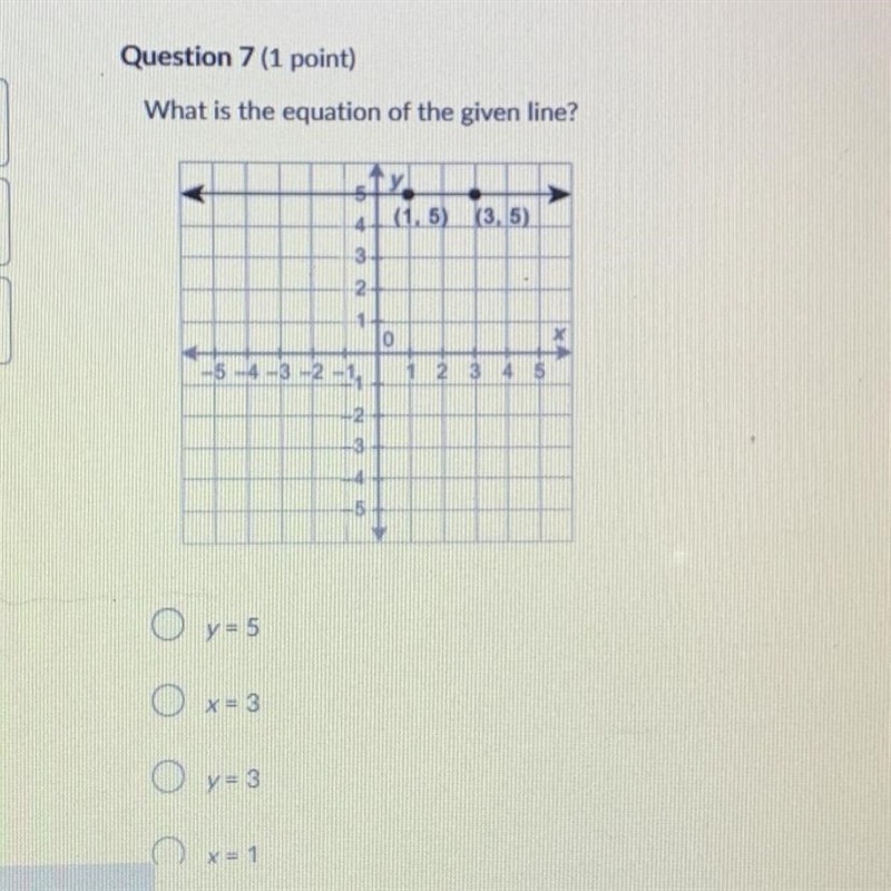 What is the equation of the given line?-example-1