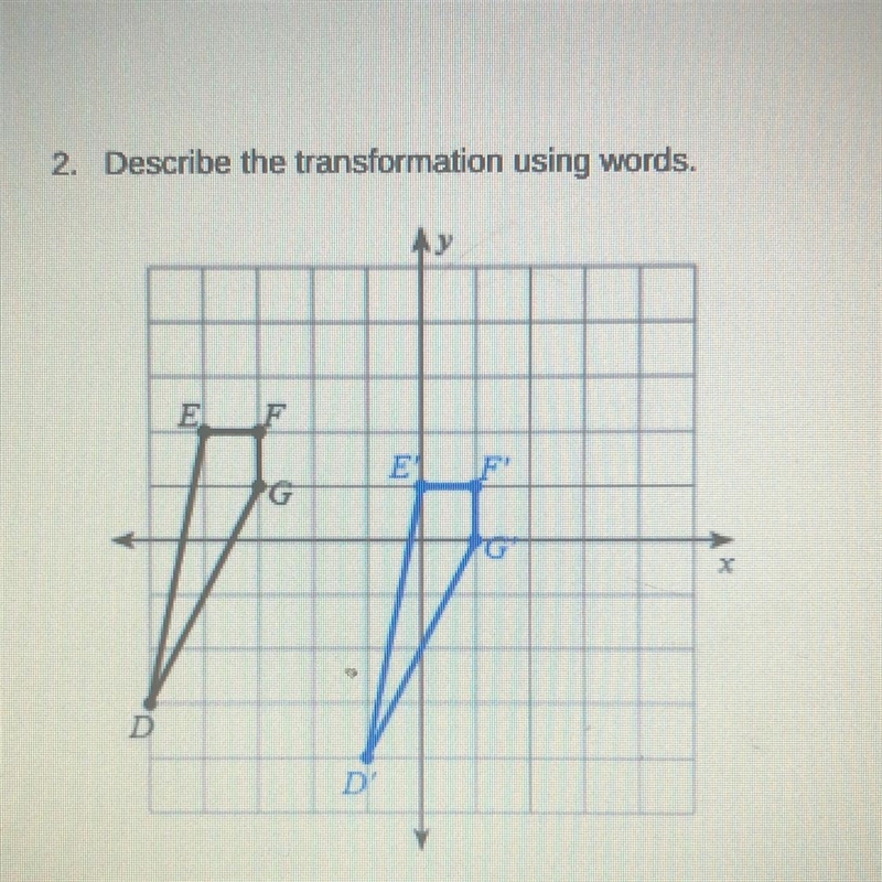 Describe the transformation using words-example-1