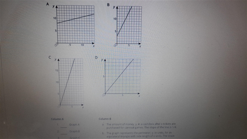 Match each graph to a situation. Please answer immediately.I need to submit this tonight-example-1