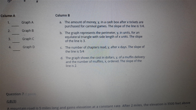 Match each graph to a situation. Please answer immediately.I need to submit this tonight-example-2