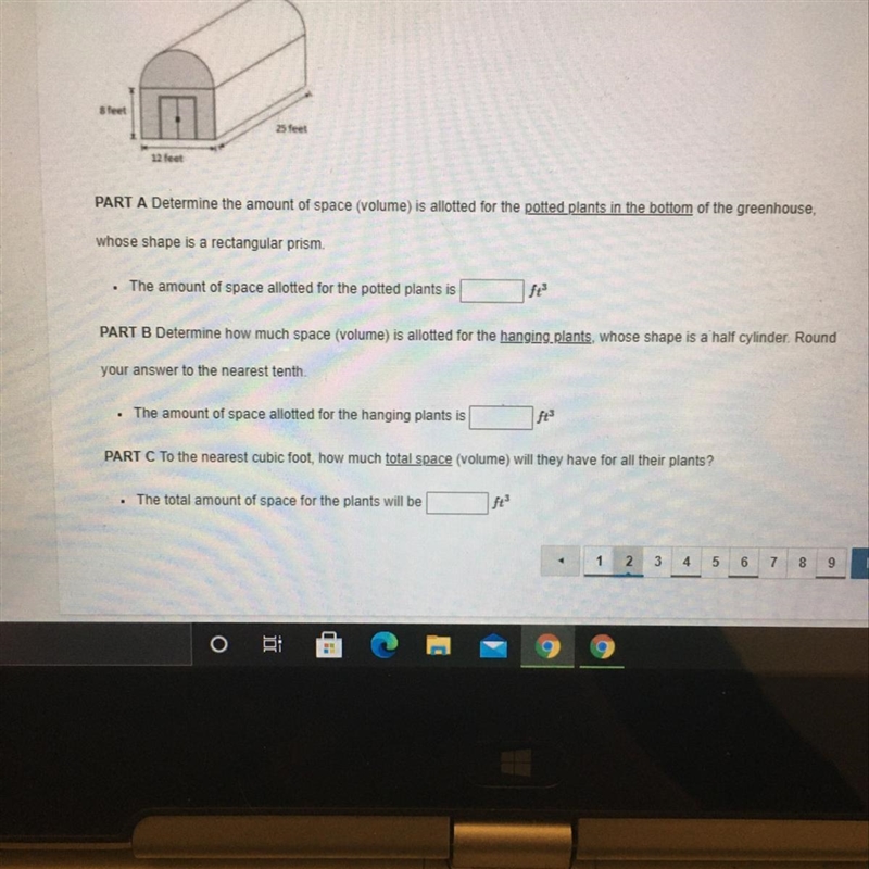 The Gardening Club is looking to build a new greenhouse at their school with the dimensions-example-1