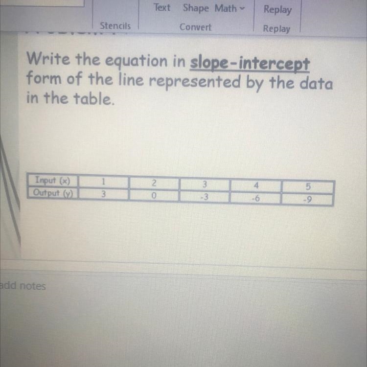 Write the equation in slope intercept form-example-1