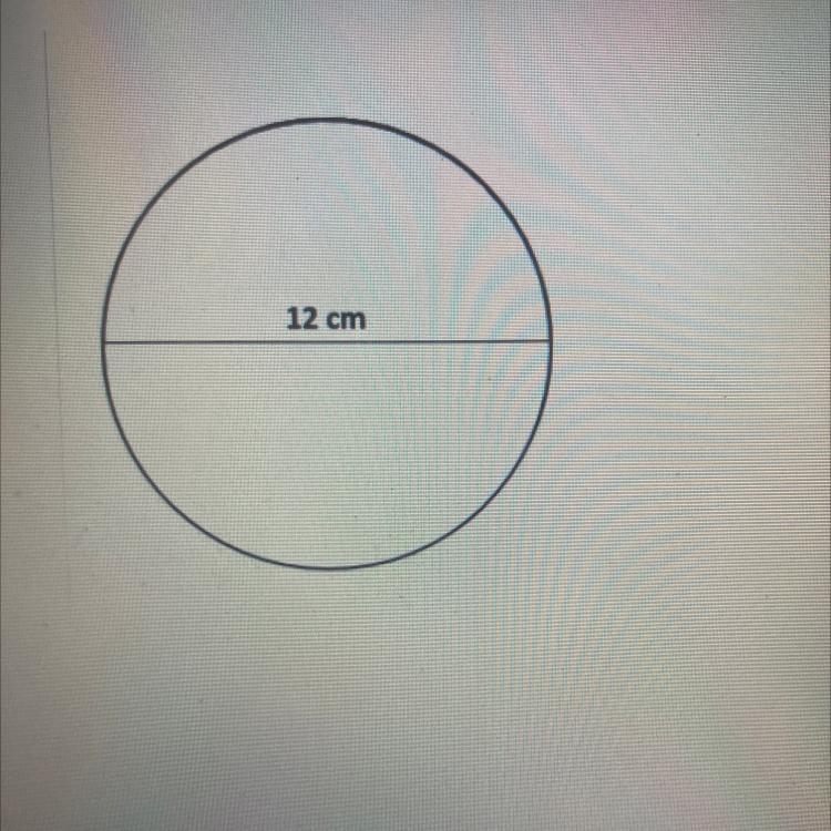 What is the area of the circle shown? Use 3.14 for pi. Help Me fast I need to submit-example-1