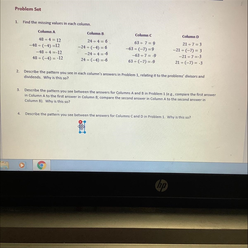 Find the missing values in each column. Column A Column 8 Column C +3+=12 63 +7= -63+(-7) = 9 -63-7= Column-example-1