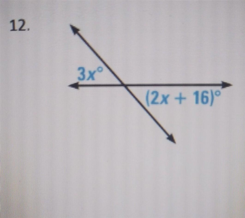 I need to find x, they're vertical angles​-example-1