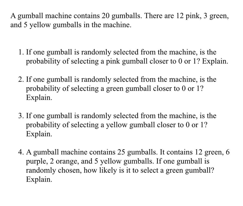 Mathematics Simple events likelihood experimental probability-example-1