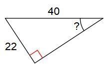 HELP DUE IN 10 MINS! Use right triangle trig to solve for the missing angles. Round-example-1