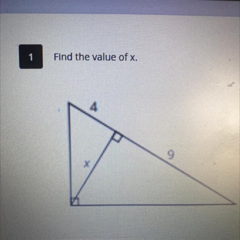 1 Find the value of x.-example-1