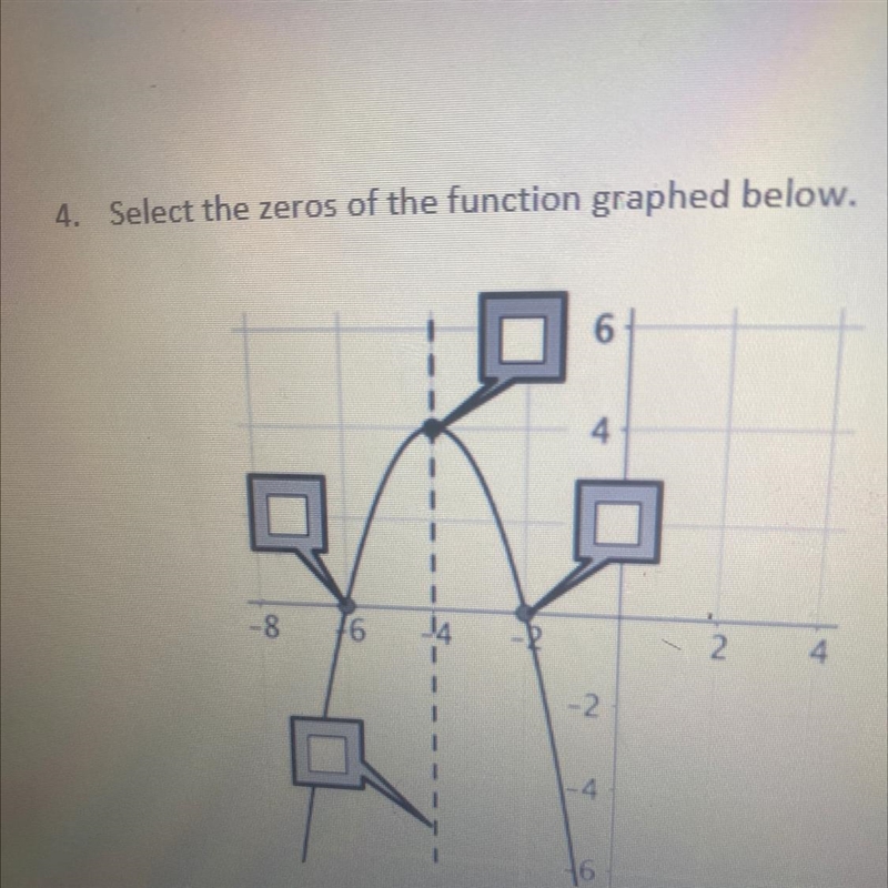 Select the zeros of the function-example-1