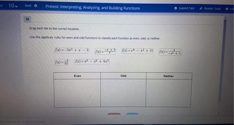 Use the algebraic rules for even and odd functions to classify each function as even-example-1