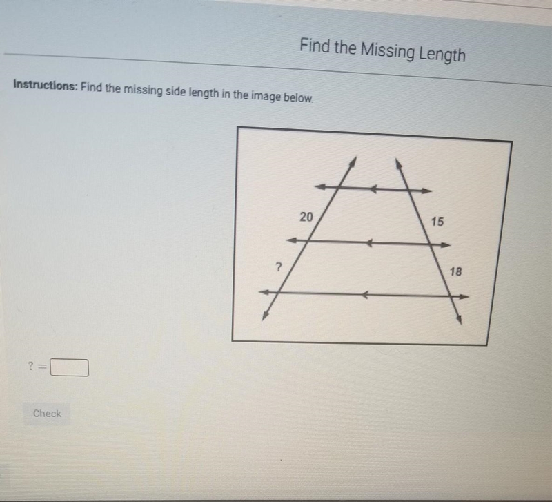 Find the missing side length in the image below​-example-1