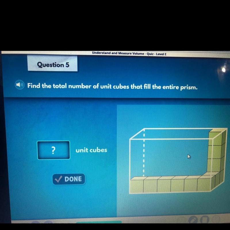 Find the total number of unit cubes that fill the entire prism.-example-1