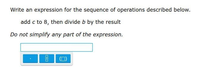 Write an expression for the sequence of operations described below.-example-1