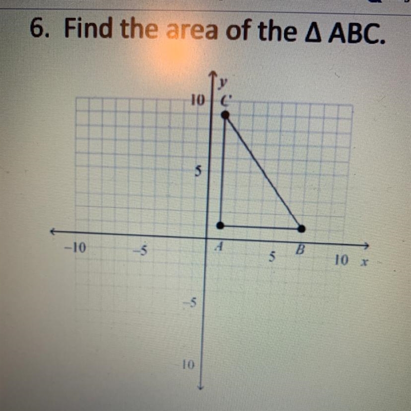 Simple Algebra problem. Includes the x and y axis. Also need help finding the perimeter-example-1