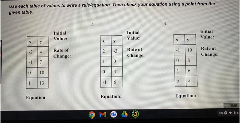 Equations from tables Plzz help-example-1