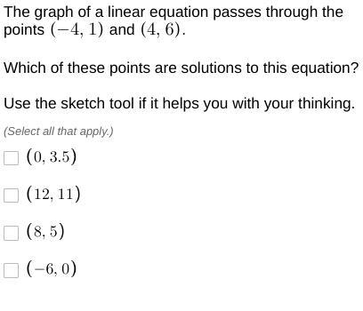 The graph of a linear equation passes through the points (-4,1) and (4,6) HELP!-example-1