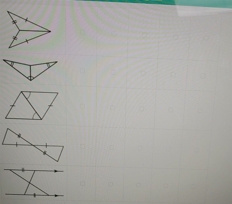 For each pair of triangles, select the postulate you can use to prove the triangles-example-1