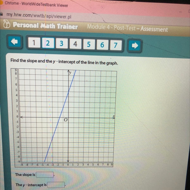 PLS HELPPP I WILL GIVE U A GOOD REVIEW AND BRAILLIETS Find the slope and the y-intercept-example-1