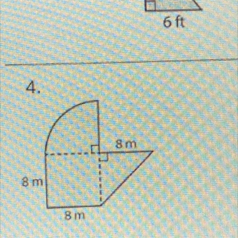 Area of composite figures 8m 8m 8m-example-1