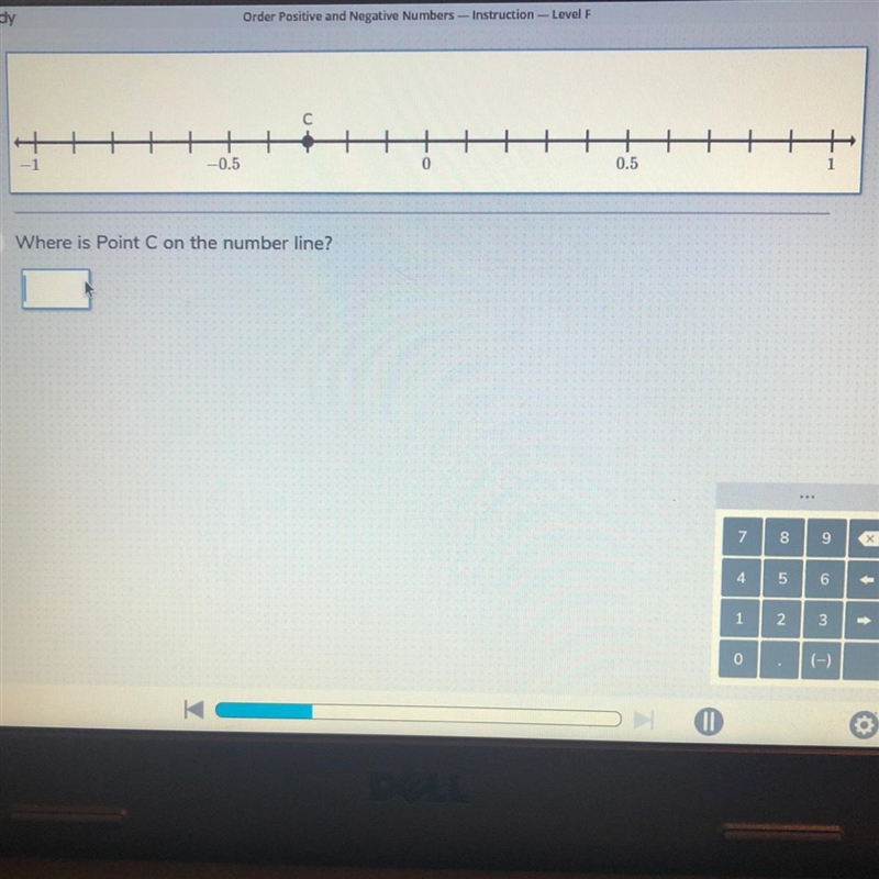 Where is Point C on the number line?-example-1