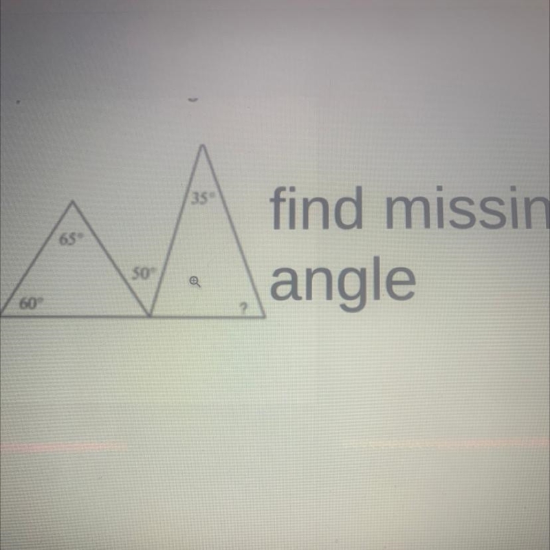 I need to find the missing angle thank you-example-1