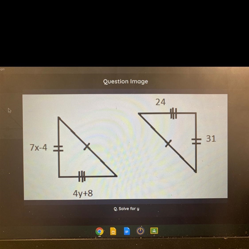 Solve for y A 3 B 5 C 2 D 4-example-1