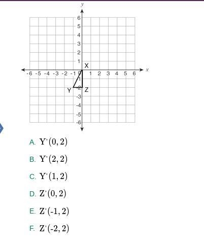 If the given ΔXYZ is rotated by 180 degrees around point X in a clockwise direction-example-1